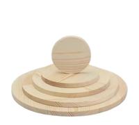 HSTWODE Disco de madera redondo, discos de madera natural, diámetro de 10 a 30 cm, adecuado para manualidades, pintura (5 unidades de 30 cm)