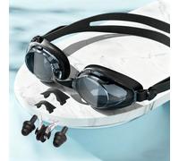 HSTWODE Gafas de natación ópticas modelo 2026 con dioptrías de prescripción: de -0 a -8,0 antiniebla UV, gorro de baño, tapones para los oídos, pinza nasal, repuesto del puente nasal, caja Sturdy Box