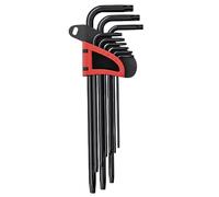 HSTWODE Juego de 1 hexágono interior, acero duro, contacto perfecto con los tornillos, 2,6 mm - 8,5 mm, con soporte en T (negro estándar)