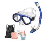 HSTWODE Juego de esnórquel para adultos, unisex, grosor de visión de 0 a 800 dioptrías a elegir, máscara de natación, tapa seca, juego de esnórquel, gran angular, protección UV, para esnórquel, buceo