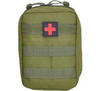 HSTWODE Juego de primeros auxilios para exteriores, camping y supervivencia militar, la mejor opción para familia, coche, escuela, camping al aire libre (verde militar, 8 pulgadas)