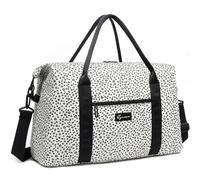 HSTWODE Sporttasche Reisetasche groß Gym Bag Faltbar Schwimmtasche Trainingstasche leicht Duffel Bag für Sport Fitness Reisen geeignet für Männer und Frauen, Estampado De Lunares, Estilo escandinavo