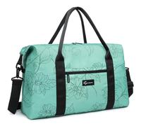 HSTWODE Sporttasche Reisetasche groß Gym Bag Faltbar Schwimmtasche Trainingstasche leicht Duffel Bag für Sport Fitness Reisen geeignet für Männer und Frauen, Ojos Verdes, Estilo escandinavo