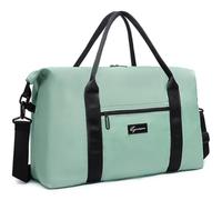 HSTWODE Sporttasche Reisetasche groß Gym Bag Faltbar Schwimmtasche Trainingstasche leicht Duffel Bag für Sport Fitness Reisen geeignet für Männer und Frauen, verde claro, Estilo escandinavo