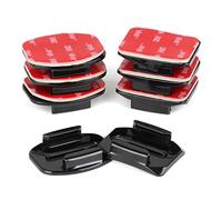 HSU Adhesivos Soportes para GoPro, 3M Plano y Curvo Pegatinas Soportes Casco para Hero 13/12/11/10/9/8/7/6/5/4/3 Cámaras Acción (8 Paquetes)