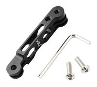 HSU Brazo de extensión de aluminio para GoPro, soporte de brazo de extensión de casco de metal para GoPro Hero 12/11/10/9/8/7/6/5 negro, DJI Osmo Action y más (3.3 pulgadas)