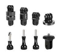 HSU Soporte de Aluminio para Cámara GoPro, Brazos de Extensión para Hero 13/12/11/10/9/8/7/6/5/4/3, Adaptador de Cámara para Cámaras Insta 360 y Osmo Action