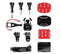 HSU Soporte de Casco para GoPro, Extensión para Hero 13/12/11/10/9/8/7/6/5/4/3, Adhesivo 3M para Cámara de acción