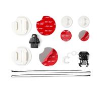 HSU Soporte de Surf para GoPro, Soporte Adhesivo Plano para Hero 13/12/11/10/9/8/7/6/5/4/3, Incluye Correa de Seguridad y Enchufe de Bloqueo FCS
