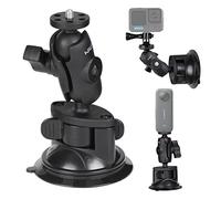 HSU Soporte de Ventosa para GoPro, Soporte de Coche para Cámara de Acción Insta 360, Parabrisas y Ventanilla de Coche