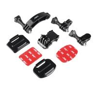 HSU Soportes de Casco para GoPro, Brazos de Extensión, Clip de Liberación Rápida, Soporte con Adhesivo 3M, Kit de Accesorios para Cámara de Acción