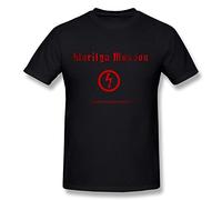 hsuail Hombres de Marilyn Manson Thunder Logo camiseta - - M