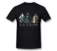 hsuail Hombres de The Elder Scrolls V Skyrim T-Shirt - Multi - S
