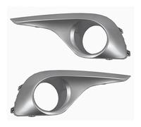 HSUKIHO Luces Parachoques Delantero Para Toyota Para Highlander Carcasa Faro Antiniebla Parachoques Delantero Rejilla Cubierta Luz Conducción Faro Principal(Silver 1Pair)