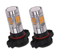HSUN PSY24W - Bombillas LED, sistema Canbus integrado sin errores con chipsets 30LED-SMD3030, bombillas extremadamente brillantes, 12 V-24 V para luz antiniebla de coche, luz intermitente y más,