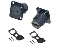 Hsupez 2 adaptadores de montaje HDMI tipo D, 2.0 hembra a hembra, 4 K @ 60 Hz 3D HDR hembra de paso