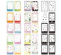 Hsupez 30 Pegatinas de Película para Mini Marcos de Fotos, 3 Pulgadas, Compatible con Instax Mini 12/11/9/8/7S/70/40/50S/90 EVO