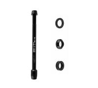 Hsupez Adaptador de eje pasante, eje insertable para bicicleta de entrenamiento con ruedas, paso de rosca M12 x 1,5, 160-172 mm, eje de bicicleta de alta resistencia, eje pasante de aleación de