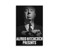 HSUREWTRK Alfred Hitchcock Presenta Pósteres estéticos para pared, lienzo, pintura decorativa, póster vintage para sala de estar, dormitorio, decoración de habitación, 20 x 30 cm, estilo sin marco