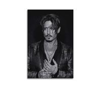 HSUREWTRK Johnny Depp - Póster estético para pared, lienzo, pintura decorativa, póster vintage para sala de estar, dormitorio, decoración de habitación, 30 x 45 cm, estilo sin marco