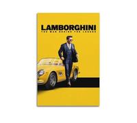 HSUREWTRK Lamborghini El hombre detrás de la leyenda, póster estético para pared, lienzo decorativo, pintura vintage, póster para sala de estar, dormitorio, decoración de habitación, 20 x 30 cm