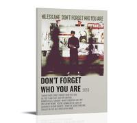 HSUREWTRK Miles Kane Don't Forget Who You Are Pósteres estéticos para pared, lienzo, pintura decorativa, póster vintage para sala de estar, dormitorio, decoración de habitación, 60 x 90 cm, estilo