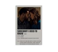 HSUREWTRK Póster estético con texto en inglés "Somebody I Used to Know", lienzo decorativo para pared, pintura vintage para sala de estar, dormitorio, decoración de habitación, 40 x 60 cm, estilo sin