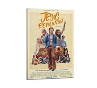 HSUREWTRK Póster estético de la revolución de Jesús para pared, lienzo, pintura decorativa, póster vintage para sala de estar, dormitorio, decoración de habitación, 40 x 60 cm, estilo marco