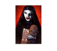 HSUREWTRK Póster estético de pared con texto en inglés "A Girl Walks Home Alone at Night" (30 x 45 cm), estilo vintage para sala de estar, dormitorio, decoración de habitación, 30 x 45 cm, estilo sin