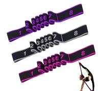 HSUYUN Bandas Elasticas Pilates, 3 Piezas Cintas Elasticas Fitness, Color Ajustable Banda Elastica, Material de Poliéster y Algodón Cinta Elastica Ejercicios, para Ejercicio, Yoga, Baile