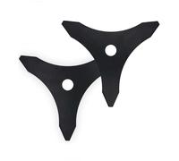 HSUYUN Cuchillas Desbrozadora, 2 Piezas Cuchilla Desbrozadora, Cuchillas para Desbrozadora, Abertura Triangular Disco Desbrozadora, Espesor y Mejora, Para Cortacésped, No Apta Arbustos y Piedras