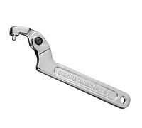 HSUYUN Open-end Adjustable Wrench Ajustable 19-51mm, Llave Inglesa Cromo-Vanadio, Llave De Gancho Ajustable En C, Herramienta Profesional para Fontanería y Contadores de Agua