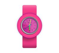 HSW Slap on - Reloj de Silicona de Cuarzo, número de Moda, Reloj Deportivo, Pulsera para niño, niña, Mujer, Hombre, Unisex, Snap niños, Relojes, Rosa Rojo, S, Correa