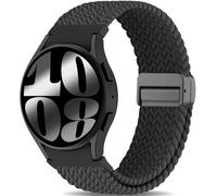 HSWAI Correa de nailon trenzado magnético con un solo clic compatible con Samsung Galaxy Watch 7 FE 6 5 4 de 40 mm, 44 mm, 6 Classic de 47 mm, 43 mm, 4 Classic de 46 mm, 42 mm, 5 Pro de 45 mm, correa