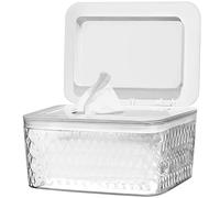 Hswt Dispensador de toallitas con Sello, diseño de dispensador de toallitas, Caja para Guardar toallitas Frescas, a Prueba de Polvo y Antideslizante (17 x 11,9 x 8,5 cm)