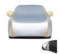 HSXDTK Funda Protectora para Coche para BYD Song/Song L/Song MAX/Song Plus/Song Pro, Cubierta de Coche Impermeable, Funda de Coche Exterior Oxford+Algodón con Cremallera,B/Silver