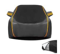 HSXDTK Funda Protectora para Coche para Ford B-MAX C-MAX S-MAX, Cubierta de Coche Impermeable, Funda de Coche Exterior Oxford+Algodón con Cremallera,A/Black