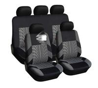 HSXDTK Fundas Asientos Coche para Mitsubishi Space Star ASX Outlander Carisma l200, Protector de Asiento Delantero para Delantero y Trasero, Funda Coche Transpirable,5 Seats-Grey