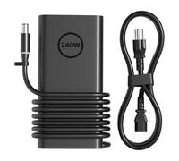 HSXIRQA Cargador de CA de 240 W Gan Slim Style para Dell Alienware x17 x16 x15 M17 M17x M15 M14x 17 15 Precision 7780 7770 7670 7680 7550 7560 G16 G15 G7 G5 5521 Laptop para juegos 5535 5530 7620