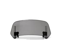 HSYJZSMY Deflector Viento Parabrisas Delantero Motocicleta para Aprilia Dorsoduro 750 Standard 2008-2016,Clip Ajustable Parabrisas de Carenado Motocicleta Accesorios,140mm*360mm-Gris