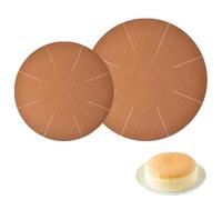 HSYTEK 2 hojas de papel de horno reutilizables, 30 cm/36 cm, papel de horno redondo, lámina de horno permanente para horno, resistente al calor, antiadherente, alfombrilla para hornear para airfryer