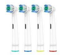 HSYTEK 4 cabezales compatibles con Oral B cepillo de dientes eléctrico, cabezales para Oral B Pro 2, Vitality 100, Genius X y Precision