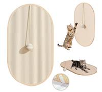 HSYTEK Rascador para gatos, 55 x 33 cm, sisal, alfombra de sisal para gatos, tablas naturales para rascar gatos, alfombra rascador de sisal, alfombra para gatos, con cierre de para sofá, muebles