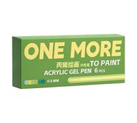 Hsyzygian 6 bolígrafos acrílicos coloridos de 0,8 mm con punta de aguja retráctil para diarios de viaje, herramientas de dibujo