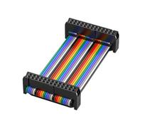 Hsyzygian Cable plano de 2,54 mm y 300 mm, cable de datos hembra a hembra para impresora de accionamiento, accesorios industriales, cableado electrónico de proyectos