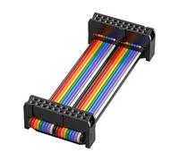 Hsyzygian Cable plano de 2,54 mm y 300 mm, cable de datos hembra a hembra para impresora de accionamiento, accesorios industriales, cableado electrónico de proyectos