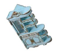 Hsyzygian Coleccionable 1:12 victoriana casa de muñecas gabinete modelo figurita artesanía muebles con pantalla LED accesorios de escena miniatura europea casa de muñecas muebles