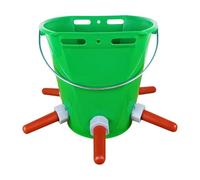 Hsyzygian Farm Essential - Cubo de lactancia para ganado de 8 L, práctico cubo de cría de ganado para rellenar y lavar botellas de comederos colgantes