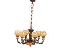 Hsyzygian Figura de luz colgante en miniatura europea para 1/12 accesorios de escena de casa de muñecas en miniatura