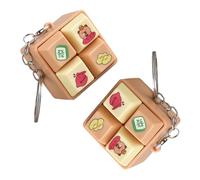 Hsyzygian Pequeño cuadrado Fidgets Clickers con comentarios de sonido satisfactorios para el manejo del estrés Juguete de botón de gato Twiddles